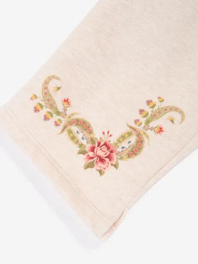 Etro Floral-print Track Pants In Beige