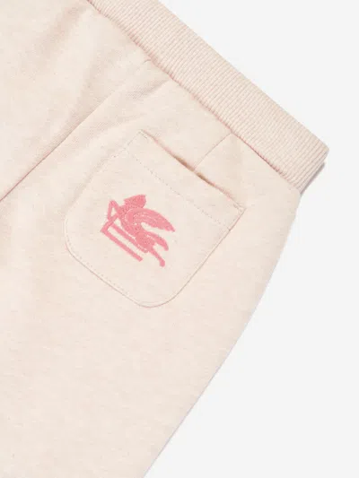 Etro Floral-print Track Pants In Beige