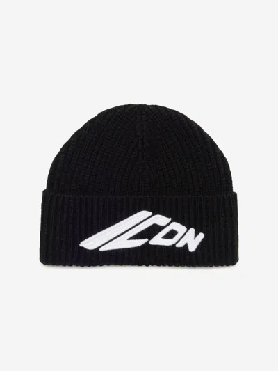 Dsquared2 Beanie With Icon New Generation Embroidery In Black