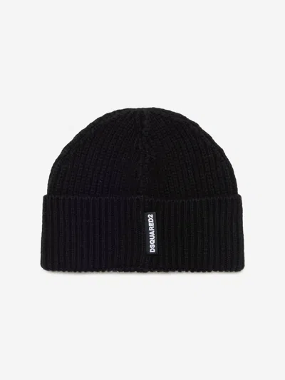Dsquared2 Beanie With Icon New Generation Embroidery In Black