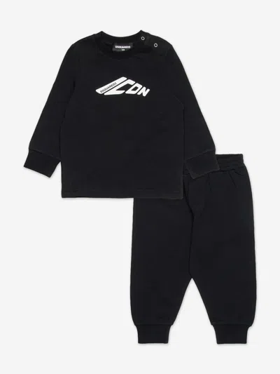 Dsquared2 Baby Icon Logo Tracksuit In Black
