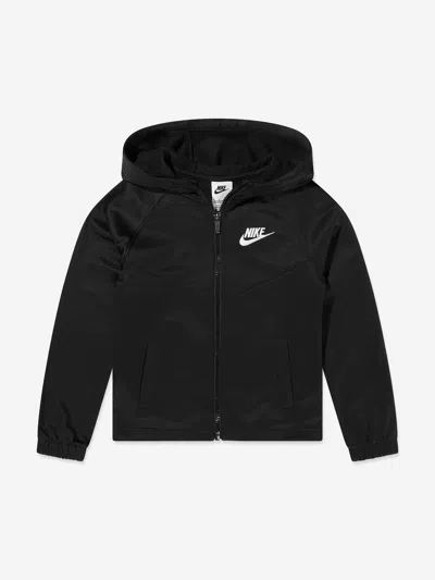 Nike Kids Lifestyle Essentials Full Zip Tracksuit In Black