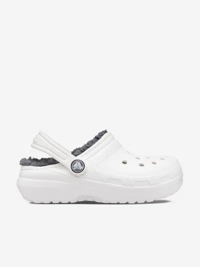 Crocs Classic Lined Sabots Enfants White / Grey 32 In White
