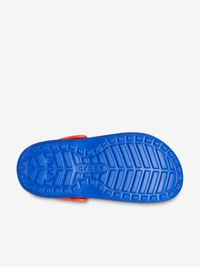 Crocs Classic Lined Sabots Enfants Blue Bolt / Multi 34 In Blue