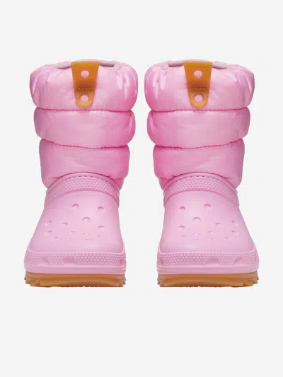 Crocs Toddler Classic Neo Puff Boot In Pink