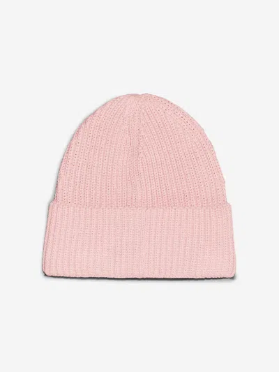 Calvin Klein Girls Monogram Rib Beanie Hat In Pink