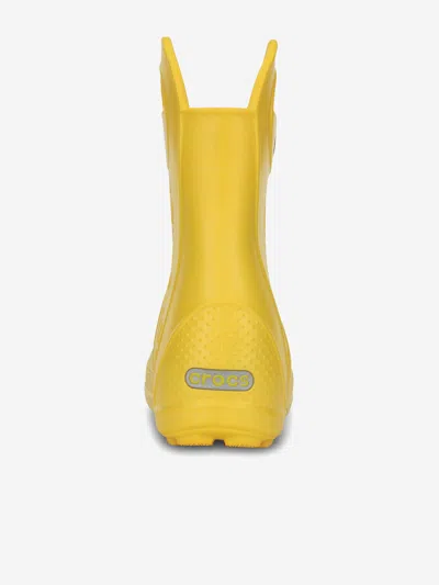 Crocs Kids Handle It Wellington Boots In Yellow