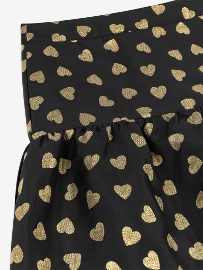 Moschino Heart-jacquard Mini Skirt In Black