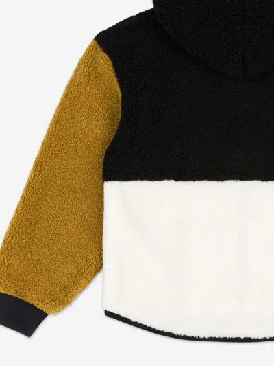 Moschino Teddy Bear Logo Hooded Jacket In Black