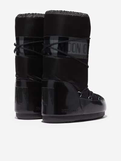 Moon Boot Kids Icon Glance Boots In Black