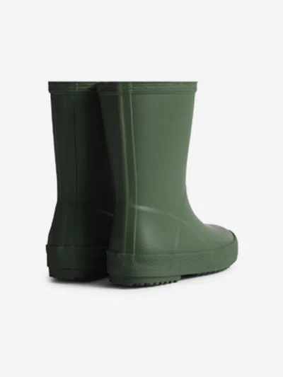 Hunter Kids First Insulated Wellington Boots In Green