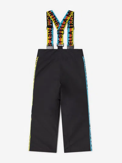 Stella Mccartney Kids Logo Ski Trousers In Black
