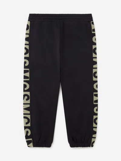 Stella Mccartney Boys Logo Block Joggers In Black