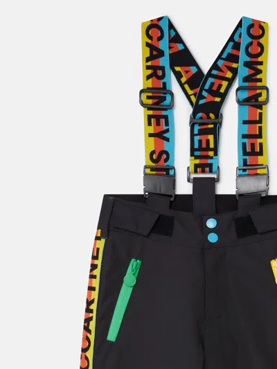 Stella Mccartney Kids Logo Ski Trousers In Black