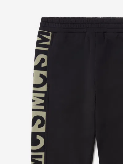 Stella Mccartney Boys Logo Block Joggers In Black