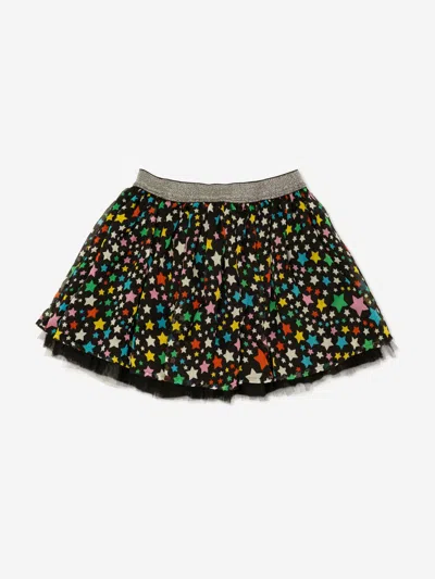 Stella Mccartney Star-print Tulle Skirt In Black