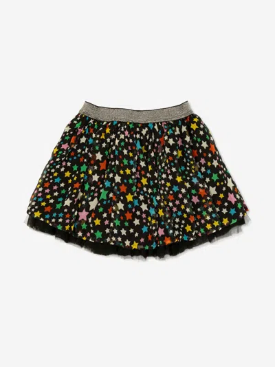 Stella Mccartney Star-print Tulle Skirt In Black