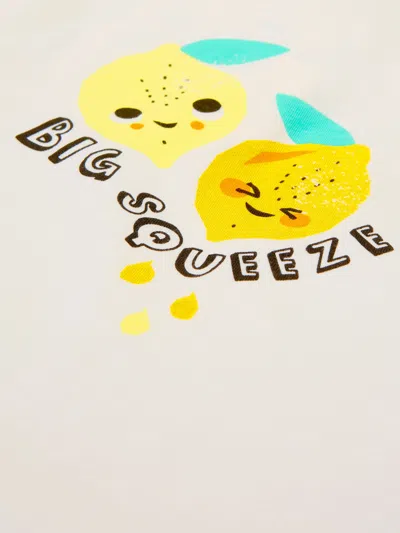 The Bonnie Mob Unisex Organic Cotton Lemon Print T-shirt 9 - 12 Months Yellow By Childsplay Clothing In Yellow