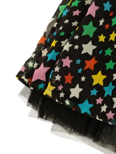 Stella Mccartney Star-print Tulle Skirt In Black