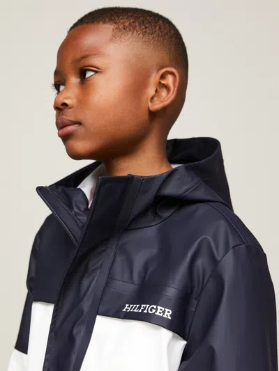 Tommy Hilfiger Kids Colourblock Windbreaker In Multicoloured