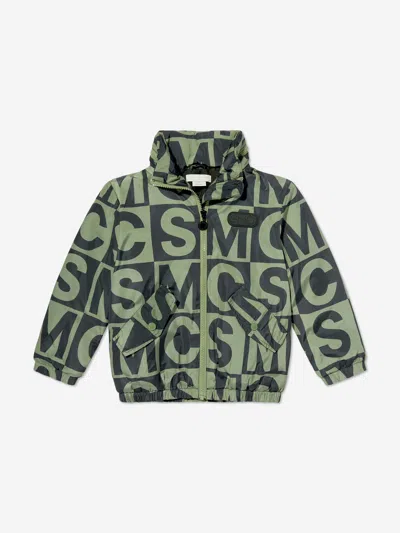 Stella Mccartney Boys Logo Block Jacket In Green