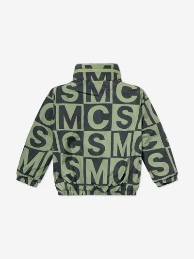 Stella Mccartney Boys Logo Block Jacket In Green