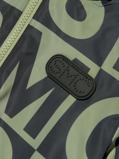 Stella Mccartney Boys Logo Block Jacket In Green