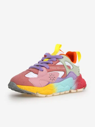 Flower Mountain Kids Saburo Trainers In Multicoloured