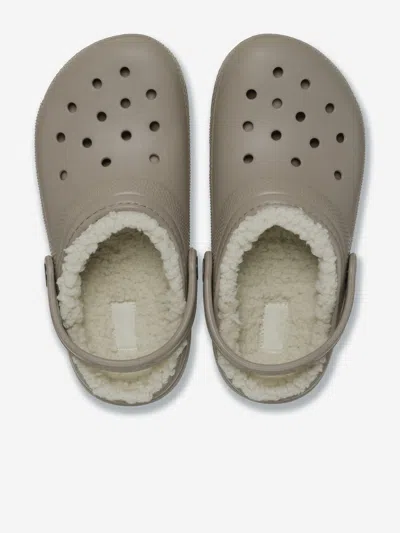 Crocs Kids Classic Lined Clog In Brown