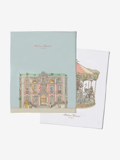 Atelier Choux Baby Girls Monceau / Carousel Quilt In Multicoloured