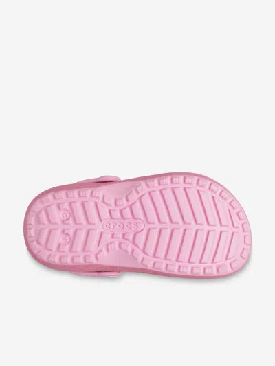 Crocs Kids'  Classic Glitter Girls Clogs Colour: Pink Tweed Glitter, Size: Junior 3 In Pink Tweed Glitter R