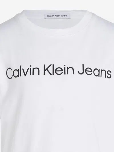 Calvin Klein Kids Logo T-shirt In White
