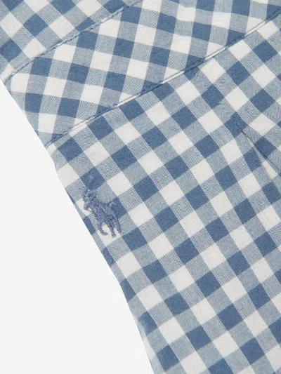 Polo Ralph Lauren Ralph Lauren Girls Gingham Playsuit In Blue
