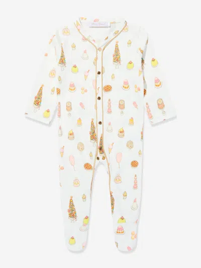 Atelier Choux Baby Classic Sweetie Pie Playsuit In White