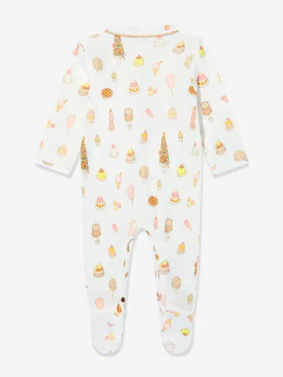 Atelier Choux Baby Classic Sweetie Pie Playsuit In White