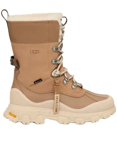 Ugg Adirondack Wool Blend Ankle Boot In Beige