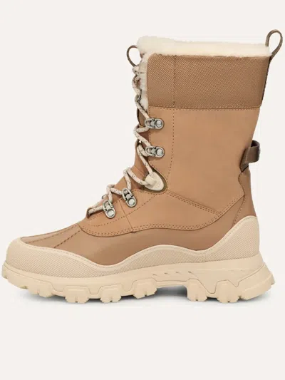Ugg Adirondack Wool Blend Ankle Boot In Beige