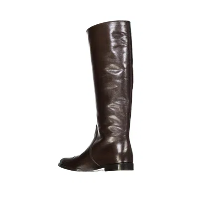 Sergio Rossi Brown Calfskin Over The Knee