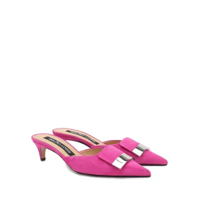 Sergio Rossi Leather Mules