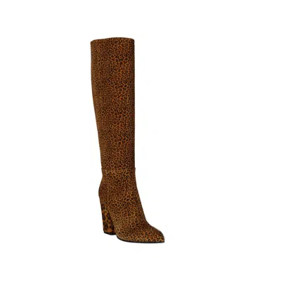 Sergio Rossi Leopard-print Leather Boots