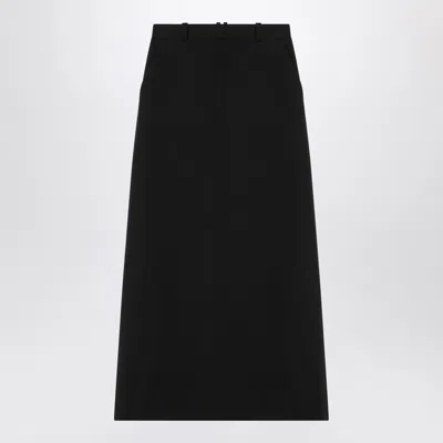 The Row Parma Stretch Virgin Wool Midi Skirt