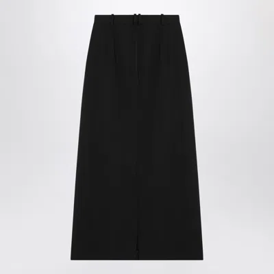 The Row Parma Stretch Virgin Wool Midi Skirt
