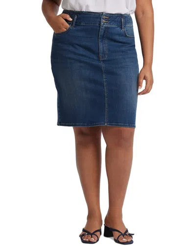 Nydj Hollywood Pencil Denim Skirt In Blue