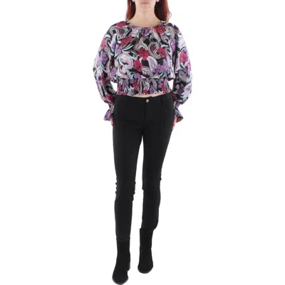 Bcbgmaxazria Womens Printed Office Blouse In Multi