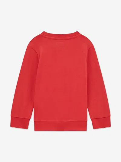 Guess Boys Logo Tracksuit In Red