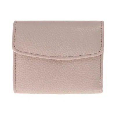 Julia Buxton Women's Stylish And Colorful Mini Trifold Wallet In Beige