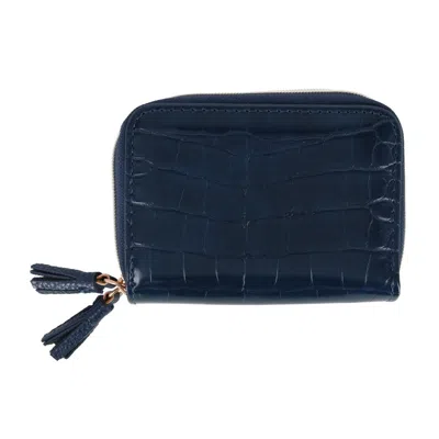 Julia Buxton Women's Stylish Colored Multi Card Case Wizard Wallet In Blue