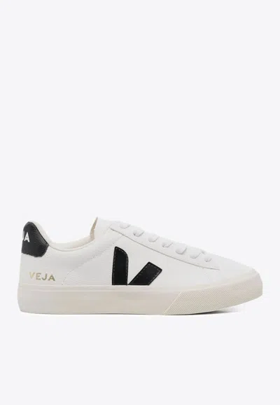 Veja 20mm Campo Leather Sneakers In White