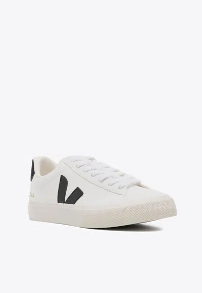 Veja 20mm Campo Leather Sneakers In White