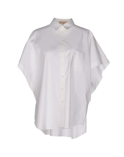 Shop Michael Kors Shirts In White